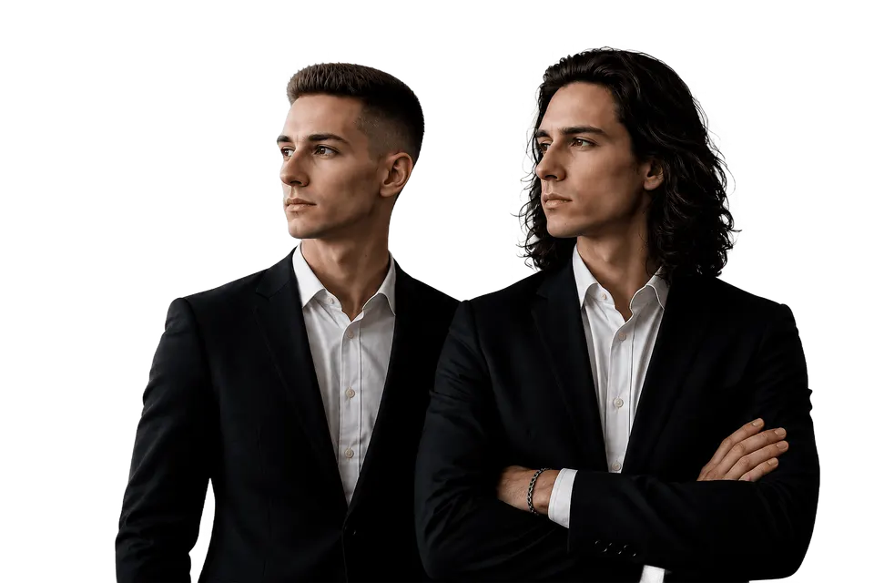 Założyciele Swissly: Mateusz Mejza (po lewej) i Aleksander Leszczyłowski (po prawej).